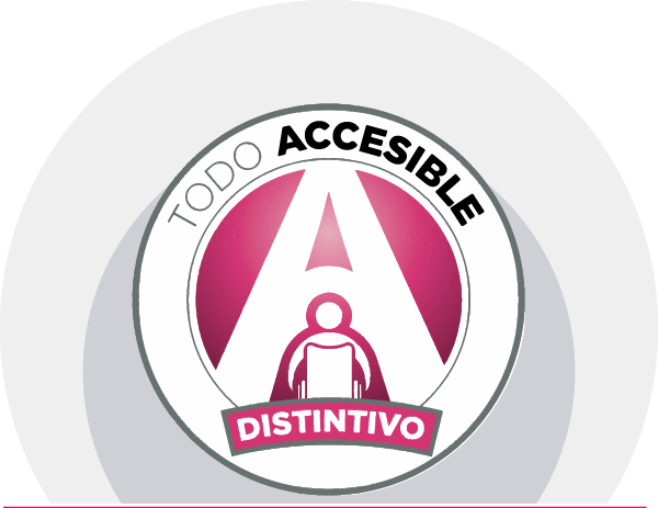 Distintivo de Accesibilidad magenta